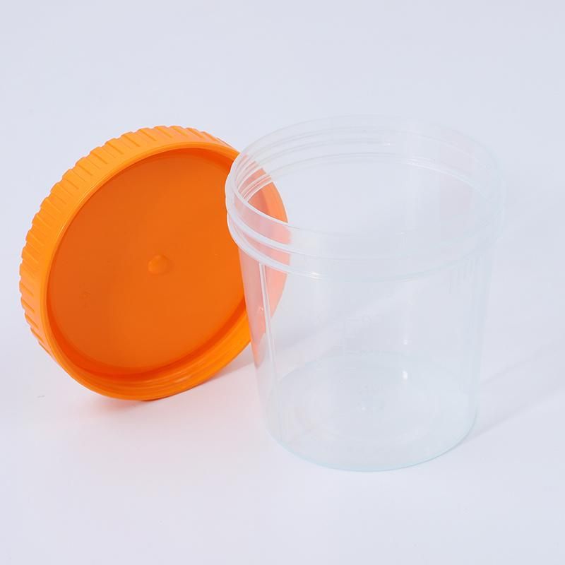 Disposable 110ml Medical Stool Cup Hospital Collection Urine Test Container