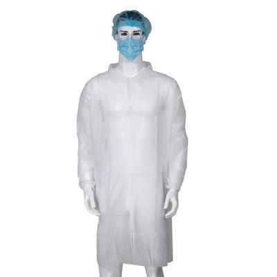 Disposable Lab Coats Wholesale PP Non Woven Disposable Visiting Coat