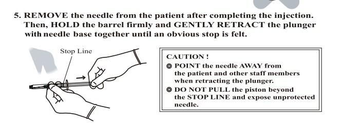 Disposable Retractable Syringe with Needle or Safety Needle with Needle FDA 510K CE