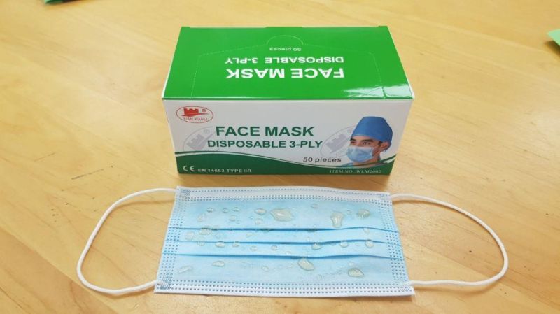 Disposable Non Woven 3 Ply Medical Face Mask with Shield CE Approved