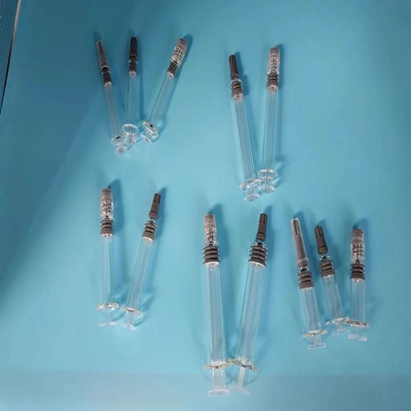 1ml 2.25ml 3ml 5ml Pharmaceutical Prefilled Glass Syringes