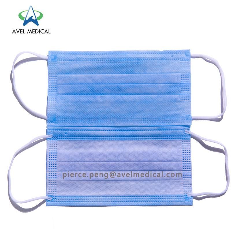 Manufacturer Elastic Earloop Type Disposable 3 Ply Face Mask