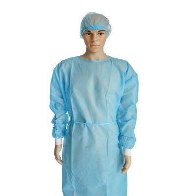 Sterile Blue Surgery Disposable Medical Overalls Isolation Gown