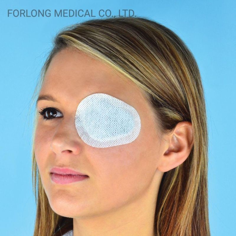 Fabric Disposable Sterile Medical Adhesive Wound Dressing Eyes Pad