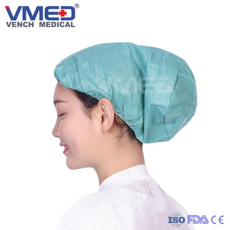 Hot Sale Nonwoven Disposable Snood Cap/Women Working Cap