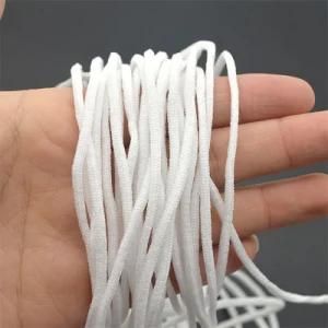 5mm Nylon/Polyester Elastic Elastic White Earloop