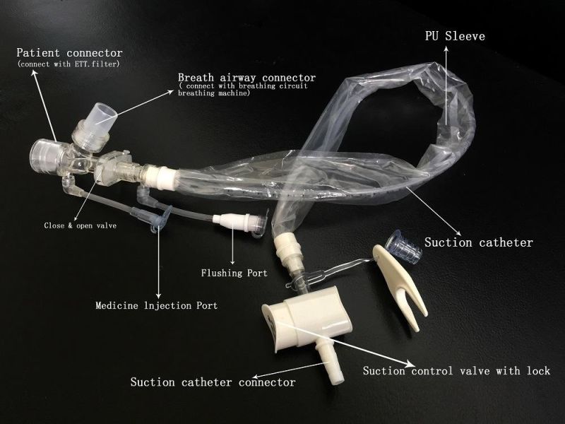 Medical Disposable Single Use Sterile Fr12 Closed Suction Catheter