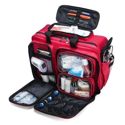 Wholesale Outdoor Travel Portable Multifunctional Large Capacity Storage Medical Bag Customized First Aid Kit Medical Kit Backpack Bag