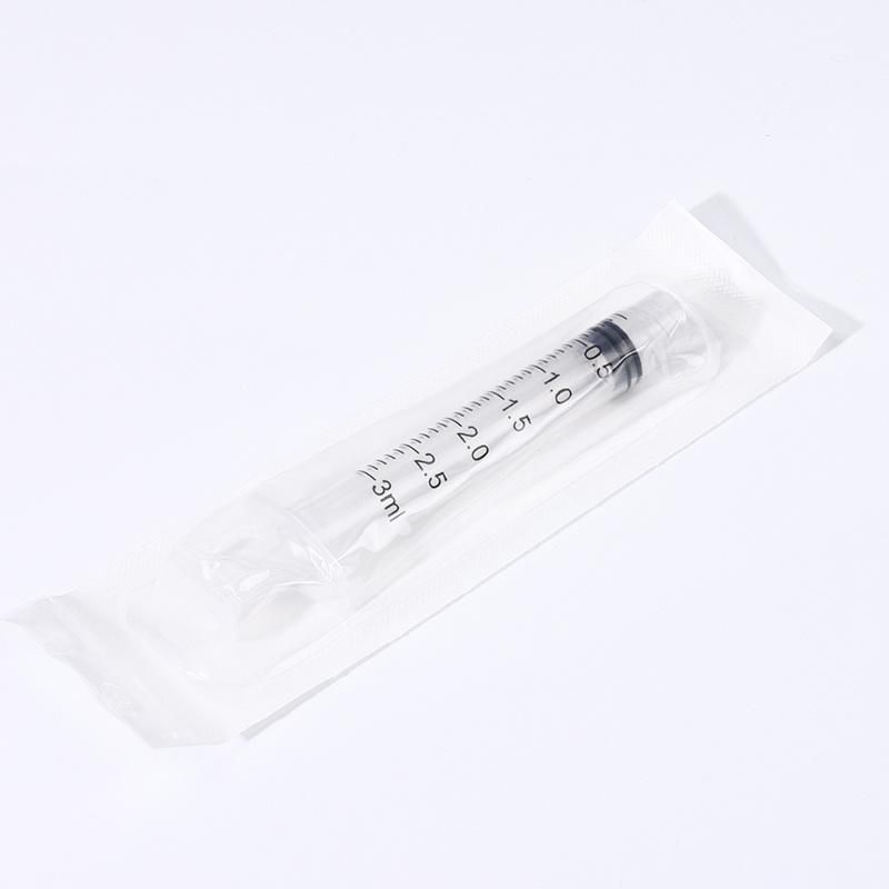 High Standard Medical Plastic Sterile 3ml Luer Lock Syringe