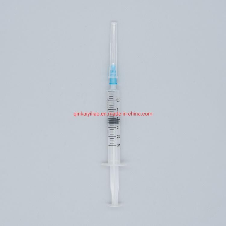 1ml-100ml 3-Parts Luer Lock Disposable Syringe with Needle