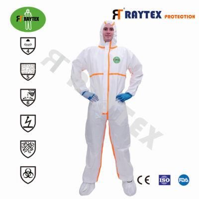 Disposable CE/FDA Isolation Safety Protection Coverall Protective Garment Protective Clothing