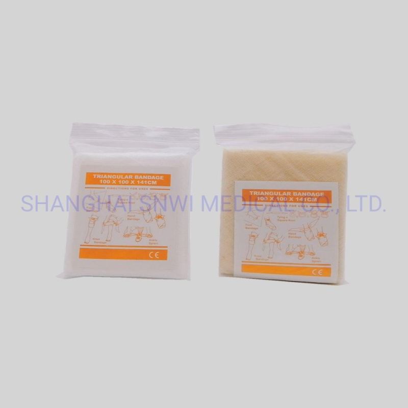 High Quality Sterile 100% Cotton Triangular Bandage for Hospital