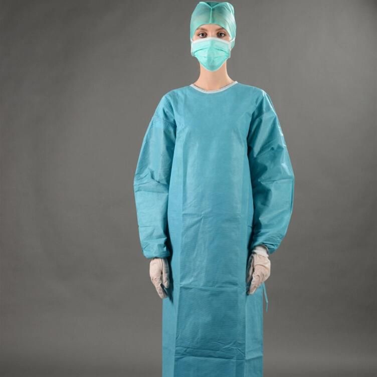 Disposable SMS SMMS Smmms Surgeon Barrier Gown with Gore Panel Coverage