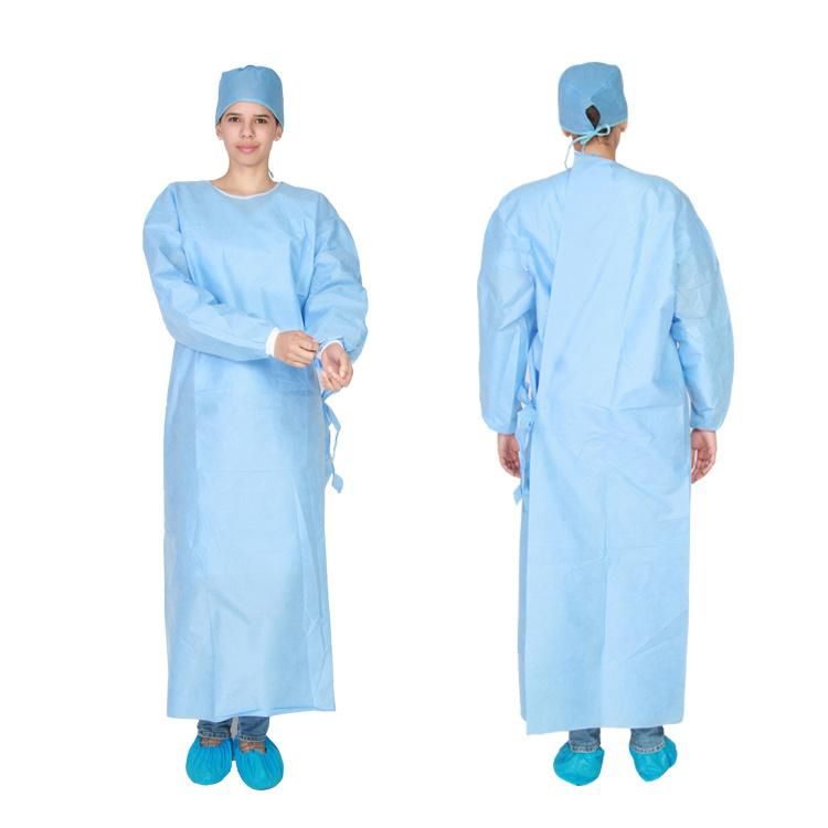 Biodegradable Customized Professional High Quality Disposable Surgical Hospital Isolation Gown Surgical Operation Gown