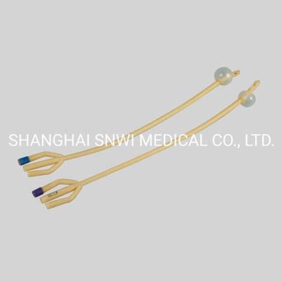 Disposable Medical Sterile Silicone Coated Latex Foley Catheter Tube