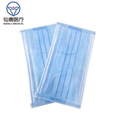 3ply Custom PP Non-Woven Filter Fabric Disposable Face Mask Dust Mouth Medical Face Shield Mask with Earloop