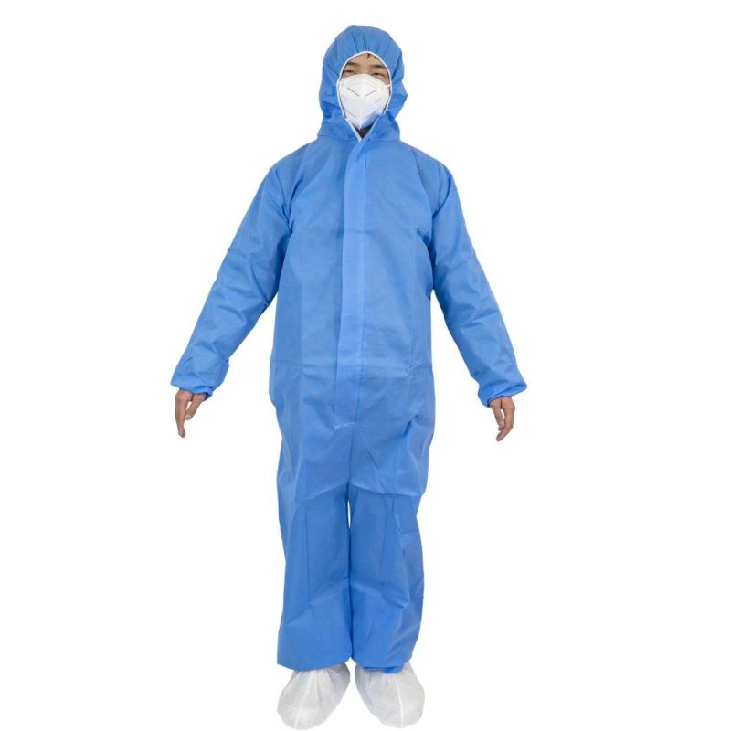 Diposable Non-Woven Hooded Safety Clothing Suits Non Woven Coveralls