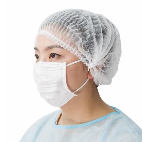 Single Elastic Surgical Non Woven Bouffant Disposable Clip Cap