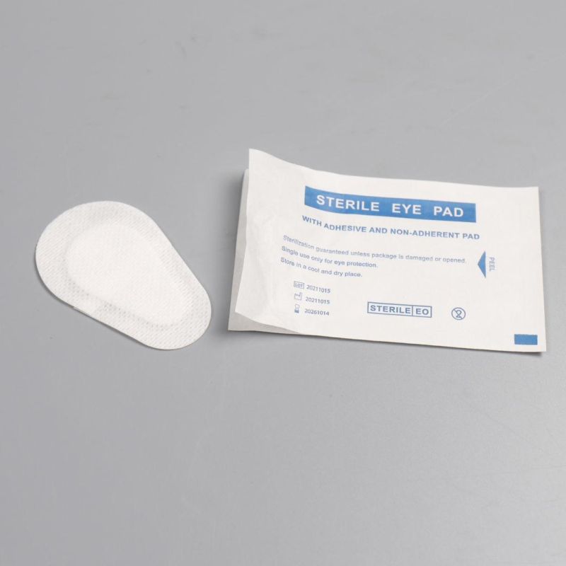 7.5cm X 4.5cm Medical Sterile First Aid Wound Dressing Sterile Adhesive Eye Pad