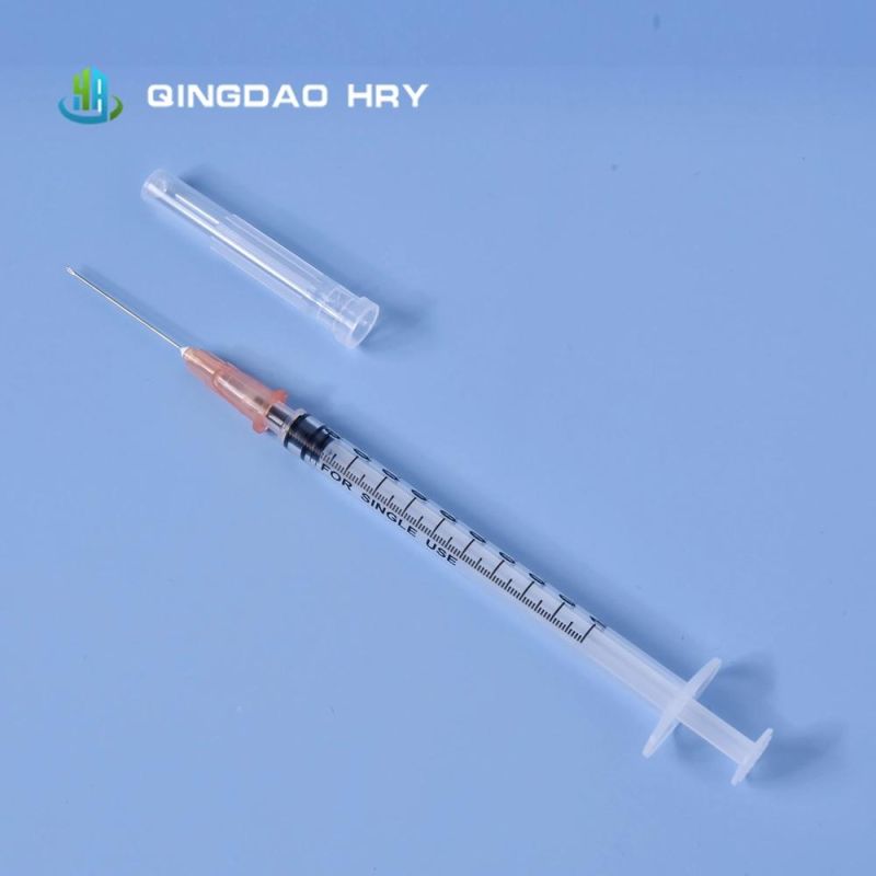 Ready Stock of Medical Injection Disposable Syringe with Safety Needle, FDA 510K CE&ISO Certificated