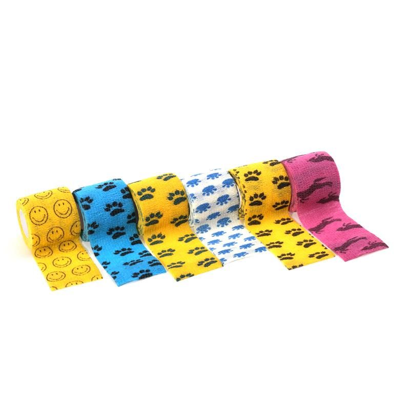 Scalability Nonwoven Cohesive Custom Adhesive Self Bandage Latex Free