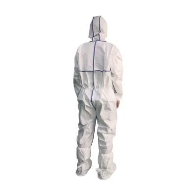 Guardwear OEM PP Protective Coverall Non Woven Gown Coverall Type 5/6 Hazard Suit PPE Isolation Protective Clothing