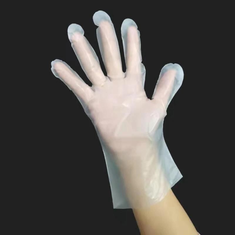 Plastic Food Safe Disposable TPE Gloves for Household Cleaning Use