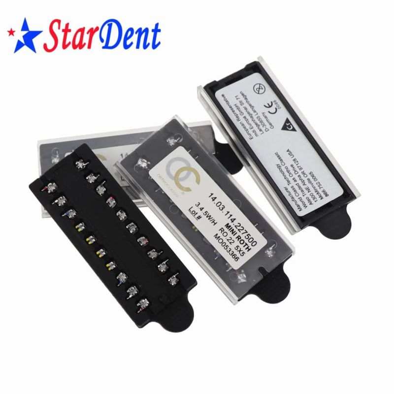 Factory Price Dental Mini Orth Metal Brackets Mesh/ Monoblock Brackets with New Packing