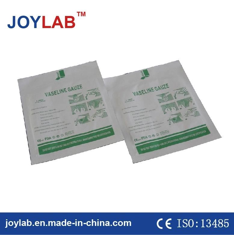 China Suppliers Sterile Adhesive Vaseline Gauze Swab (Paraffin Gauze)