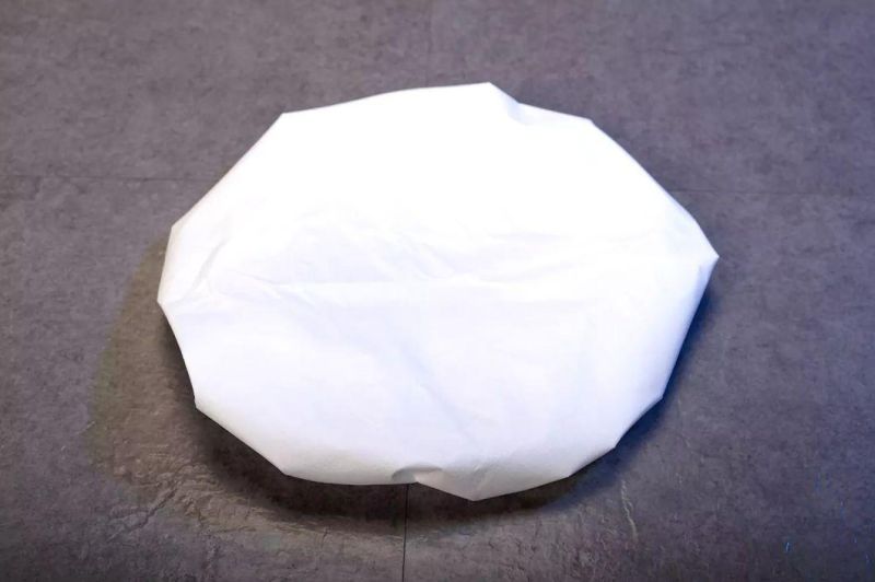 Disposable Medical Blue White Sanitary Shower Cap 45g Non-Woven Fabric