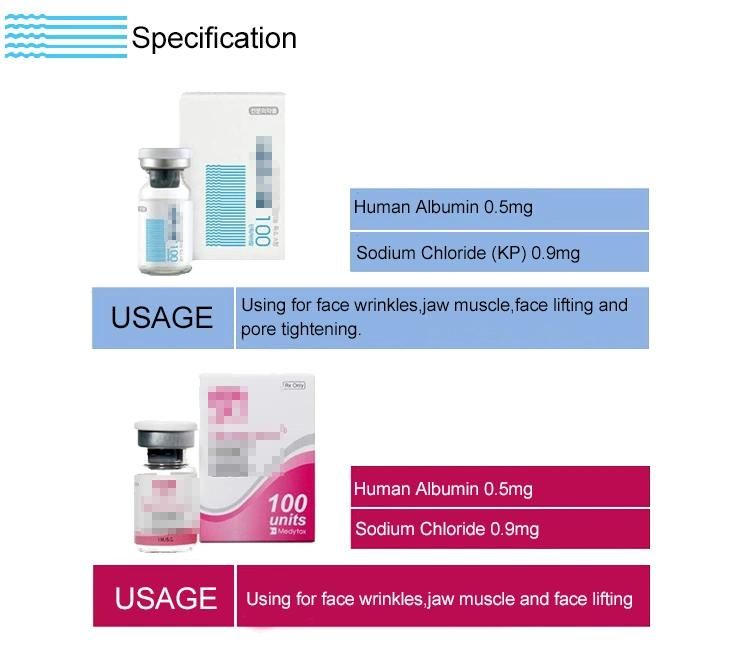 Hot Selling Type a Botulax 100u Dermal Filler Injections