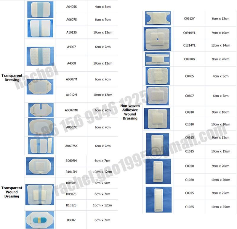 Hospital Disposable Transparent Picc Securement Dressing PU Film