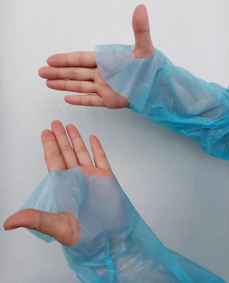 Long Sleeve Disposable Plastic Waterproof Isolation CPE Gown