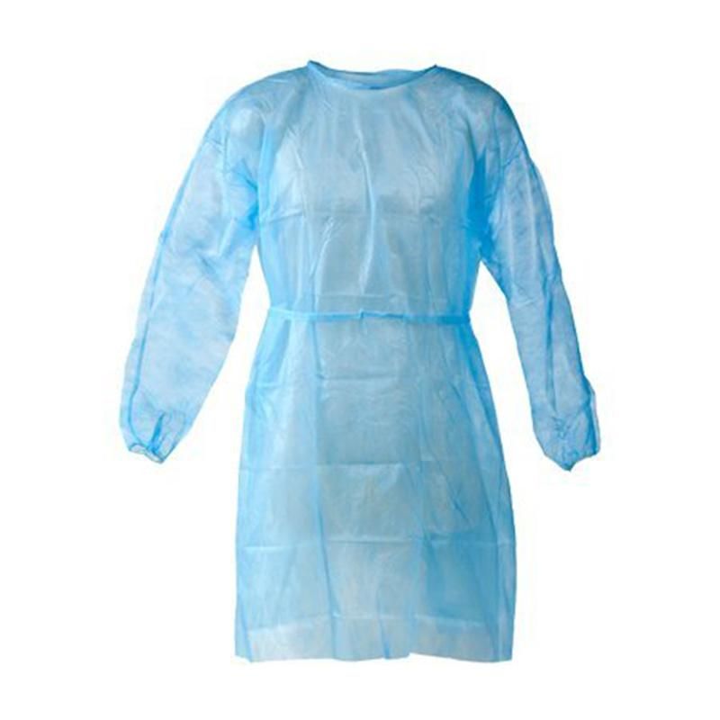 Disposable Non-Woven Isolation Gown PP SMS PP+PE Non-Woven Isolation Gown Level 2