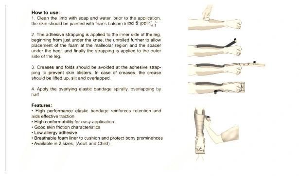 Medical Use Low Allergy Sterotrac Skin Traction Kit with High Quality and Single Packed for Adult and Child Kit