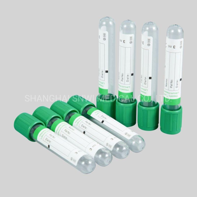 Disposable Medical Pet Plain Red Cap Vacuum Blood Collection Tube