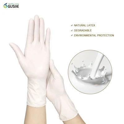 Rubber Latex Large Gloves for Disposable Examination Medical High Quality Thickened Latex White Large Gloves