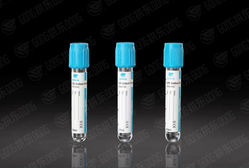 Vacuum Blood Tube Blue Cap, Coggulation Double Wall Tube