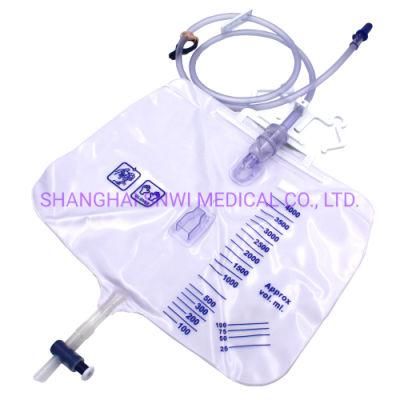 High Quality Disposable Medical Supplies Sterile PVC Luxury Urine Bag with Screw Valve