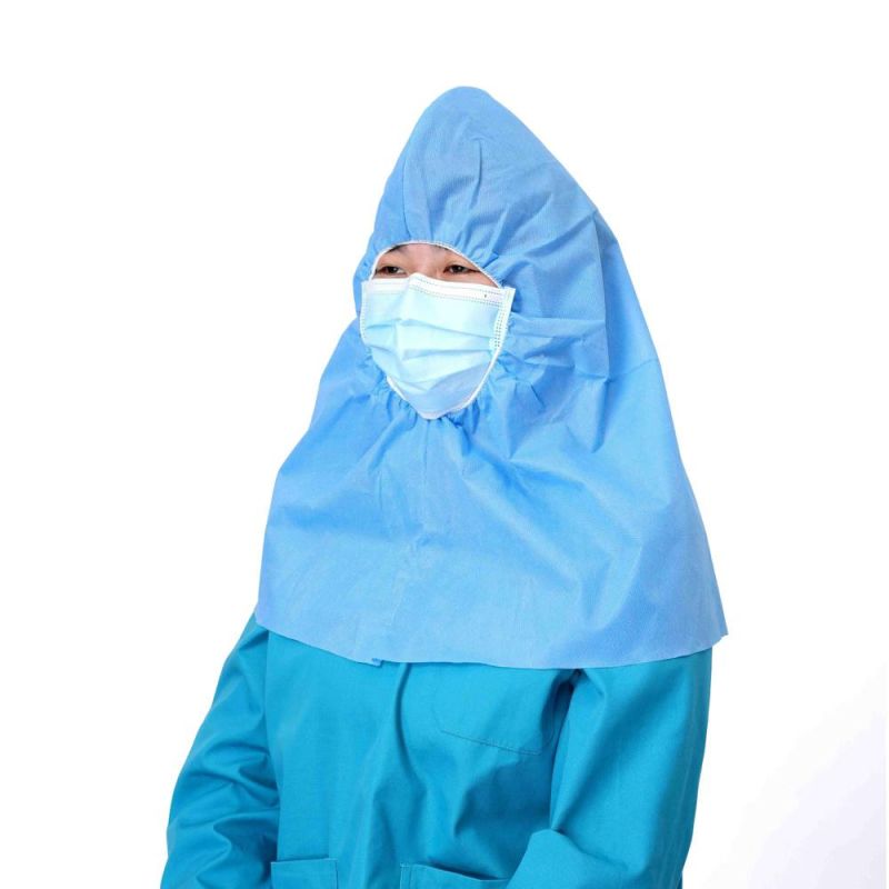 Wholesale Price High Quality Balaclava Cap / Disposable PP Non Woven Ninja Hood / Head Cover, with Elastic Band, for Factory / Cleanroom / Hospital