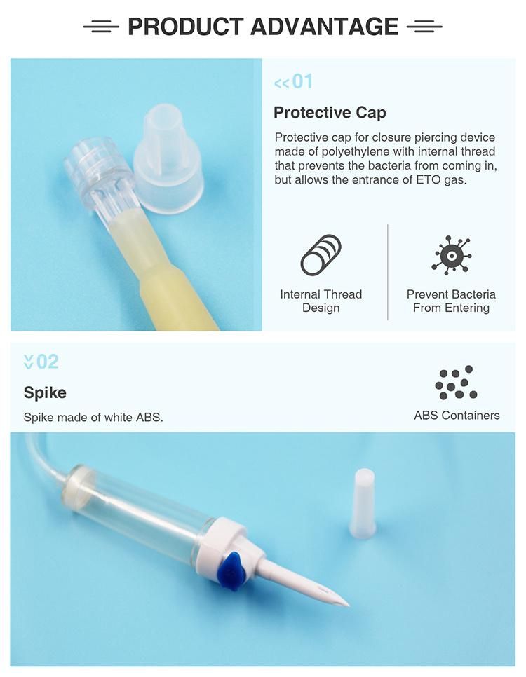 Medical Disposable Sterile Infusion Set Drip Chamber Dropper for IV Set