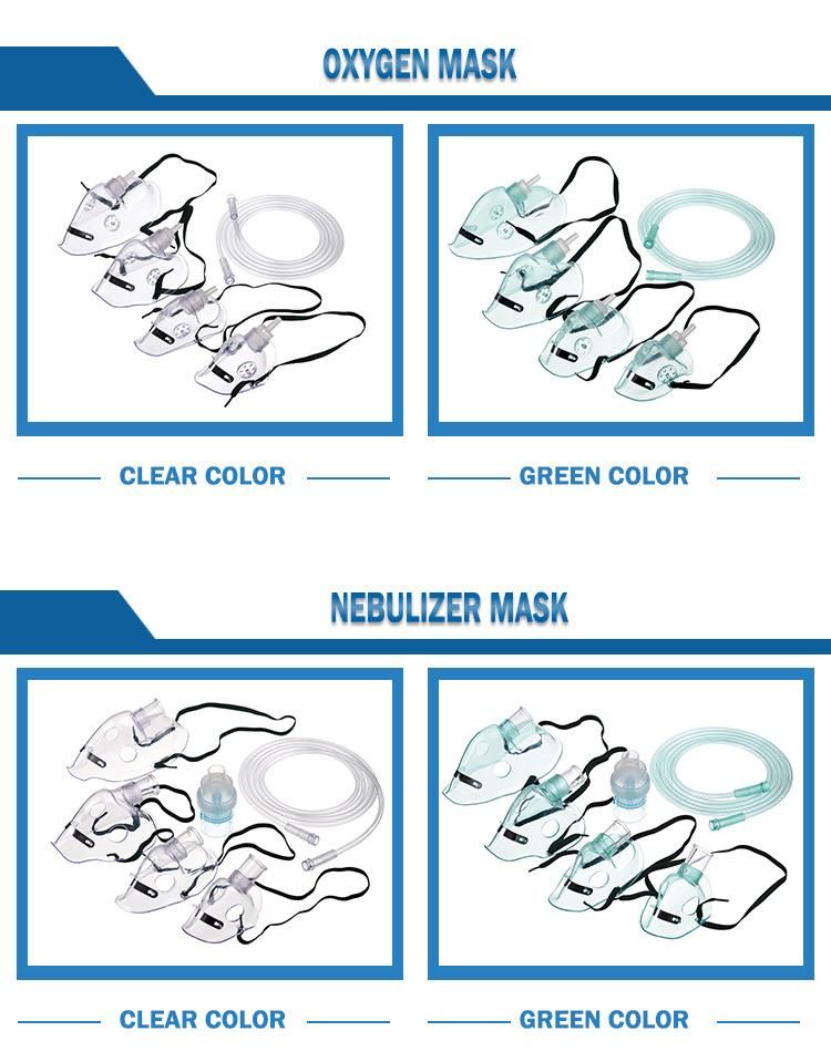 Hospital Disposable All Sizes Adult/Child Nebulizer Face Masks