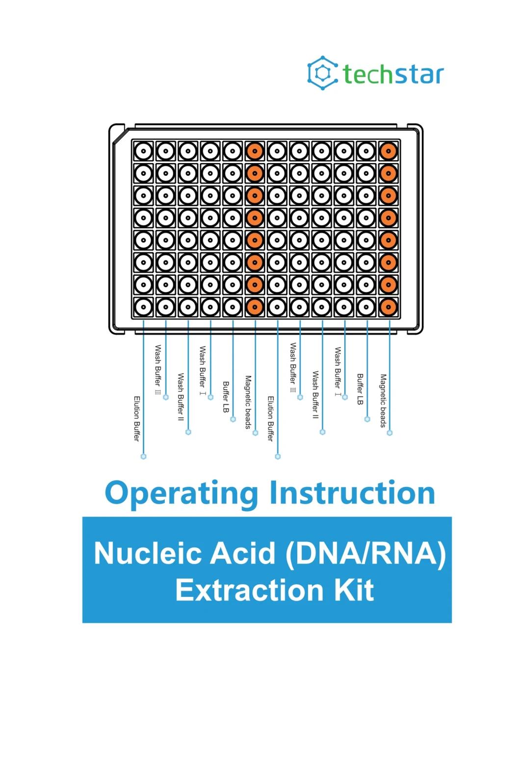 Techstar Rna DNA Extraction Kit Extraction Nucleic Acid Extraction Kit Magnetic Bead