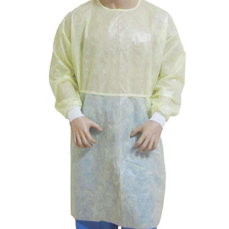 Fumo New Products Disposable Blue Long Sleeve Plastic Level 2 PP and PE Isolation Gown