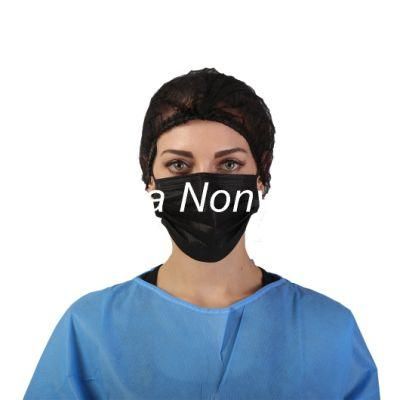 3 Ply Non-Woven Fashion Disposable Medical Face Mask Black