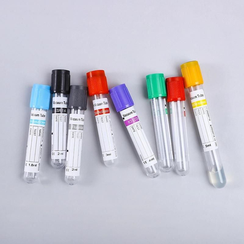 High Quality Various Colorful Sample Blood Collection Tubes Types