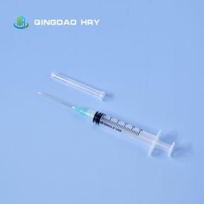 3ml 3-Parts Sterile Luer Lock Vaccine Disposable Syringe with Needles &amp; Safety Needles Stock Products and Fast Delivery