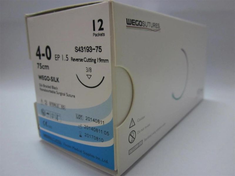 Wego Brand Good Quality Sutures of Silk Thread