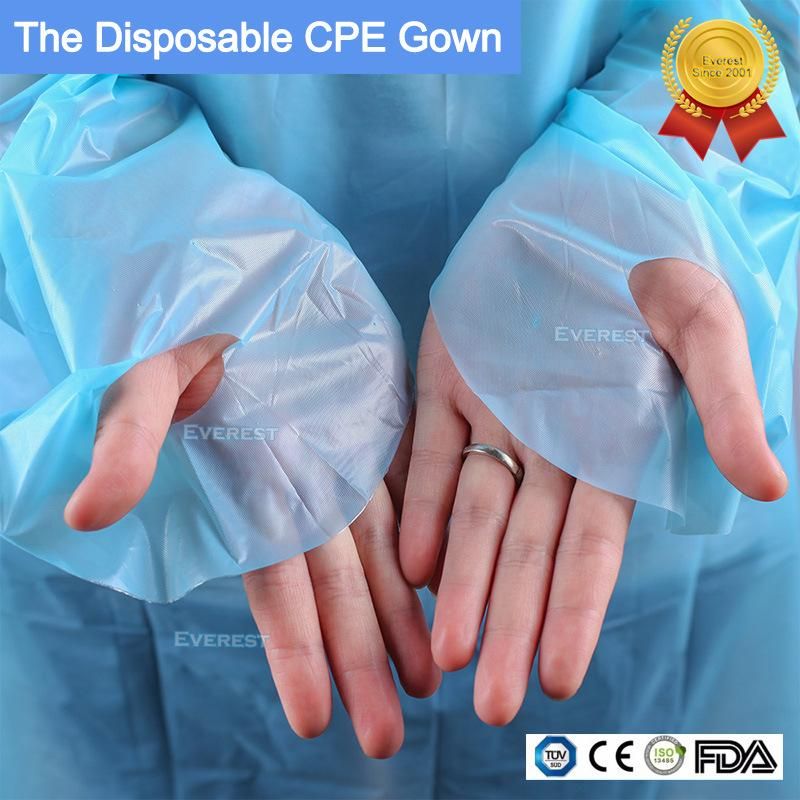 Disposable CPE Film Isolation Gown