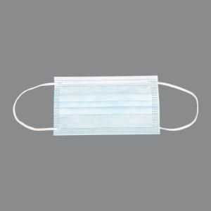 Adult Facemask Nonwoven Light Blue Disposable Dental Facemask 3ply Facemask with Earloop